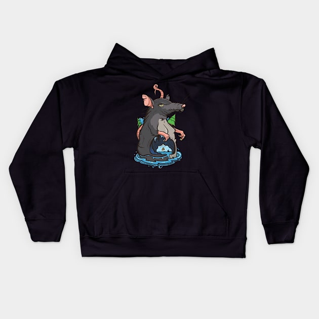 Rat Cave Kids Hoodie by Frajtgorski